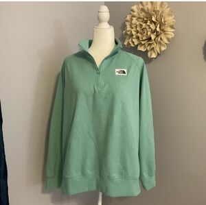 NWT The North Face 1/4 Zip Sweatshirt Wasabi Green Sz XL